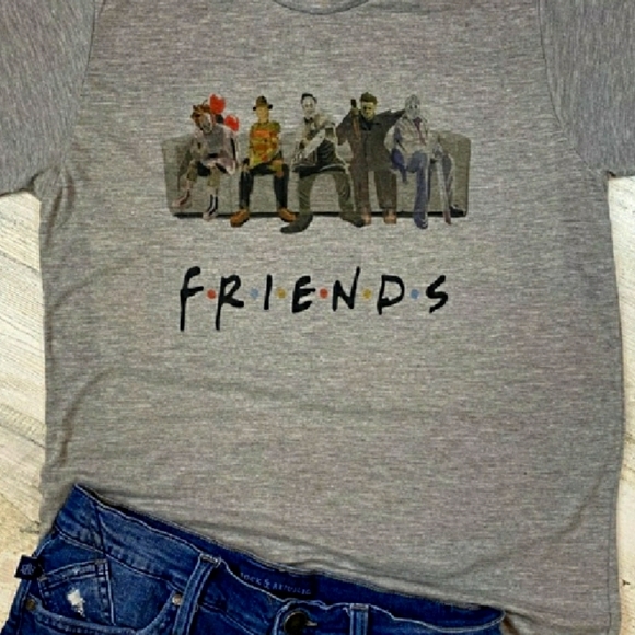 Horror Friends Gray T-Shirt๐๐ - Picture 2 of 4
